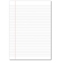 Hamelin Loose Leaf Paper 8mm Lined 1000 Page Unpunched with Margin A4 (Pack of 5)
