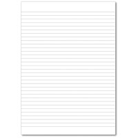 Hamelin Loose Leaf Paper 8mm Lined 1000 Page Unpunched No Margin A4 (Pack of 5)