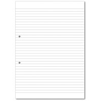 Hamelin Loose Leaf Paper 8mm Lined 1000 Page Punched 2 Hole A4 (Pack of 5)