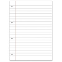 Hamelin Loose Leaf Paper 8mm Lined 1000 Page Punched 4 Hole A4 (Pack of 5)