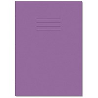Hamelin Exercise Book 8mm Lined 64 Page A4 Purple (Pack of 50)
