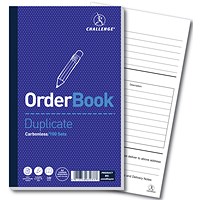 Challenge Carbonless Order Duplicate Book, 100 Sets, 210x130mm, Pack of 5