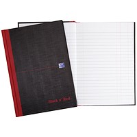 Black n' Red Single Cash Account Book, 192 Pages, A5, Pack of 5