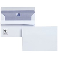 Plus Fabric C6 Wallet Envelopes, Self Seal, 120gsm, White, Pack of 500