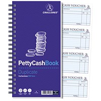 Challenge Carbonless Wirebound Petty Cash Book - 200 Sets in Duplicate