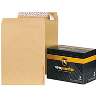 New Guardian C3 Heavyweight Board-backed Envelopes, 130gsm, Peel & Seal, Manilla, Pack of 50