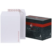 Plus Fabric Premium C4 Board-backed Envelopes, 120gsm, Peel & Seal, White, Pack of 125