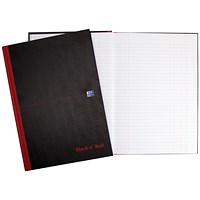 Black n' Red Double Cash Account Book, 192 Pages, A4, Pack of 5