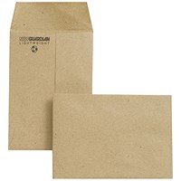 New Guardian 98x67mm Pocket Envelope, Manilla, Gummed, Pack of 2000