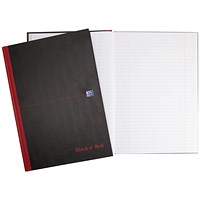Black n' Red Single Cash Account Book, 192 Pages, A4, Pack of 5