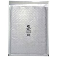 Jiffy Airkraft No.7 Bubble Lined Postal Bags, 340x445mm, Peel & Seal, White, Pack of 50