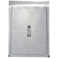 Jiffy Airkraft No.7 Bubble-lined Postal Bags, 340x445mm, Peel & Seal, White, Pack of 50