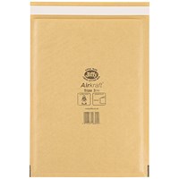 Jiffy Airkraft No.3 Bubble Bag Envelopes, 220x320mm, Gold, Pack of 50