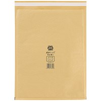 Jiffy Airkraft No.6 Bubble Bag Envelopes, 290x445mm, Gold, Pack of 50