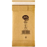 Jiffy No.00 Padded Bag,105x229mm, Gold, Pack of 200