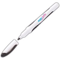 Ergo-Brite Rubber Grip Drywipe Marker, Black, Pack of 10