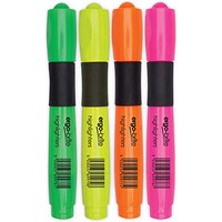 Ergo-Brite Assorted Erognomic Highlighter Pens (4 Pack)