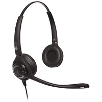 JPL 502S Professional Binaural Adjustable Headset With PLX Quick Disconnect (QD) Black JPL-502S
