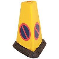 Yellow No Waiting Sand-Weighted Warning Cone JAD081-120-254