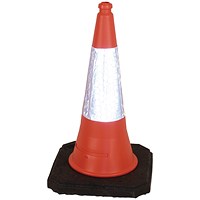 Red Weighted Traffic Cone With Reflective Sleeve 750mm JAA060220654