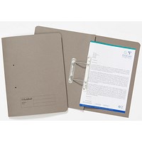 Guildhall Transfer Files, 285gsm, Foolscap, Grey, Pack of 25