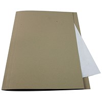 Guildhall Square Cut Folders, 250gsm, Foolscap, Buff, Pack of 100