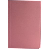 Guildhall Square Cut Folders, 250gsm, Foolscap, Pink, Pack of 100