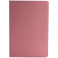 Guildhall Square Cut Folders, 250gsm, Foolscap, Pink, Pack of 100