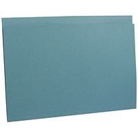 Guildhall Square Cut Folders, 290gsm, Foolscap, Blue, Pack of 100