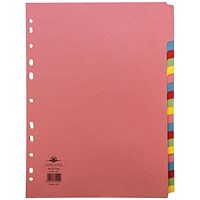Concord Subject Dividers, 20-Part, Blank Multicolour Tabs, A4, Multicolour Concord Subject Dividers, 20-Part, Blank Multicolour Tabs, A4, Multicolour