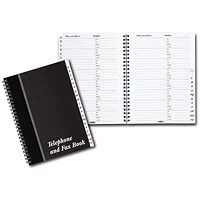 Concord Wirebound Telephone and Fax Index Book A5 Concord Wirebound Telephone and Fax Index Book A5