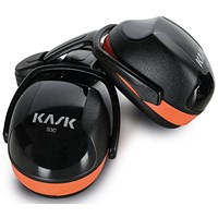 Kask Sc3 Helmet Attachment Ear Defenders, Black & Orange