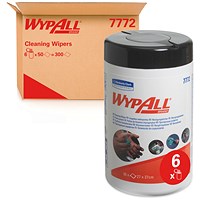 Wypall 1-Ply Cleaning Wipes, 50 Sheets, Green, Pack of 6 Wypall 1-Ply Cleaning Wipes, 50 Sheets, Green, Pack of 6