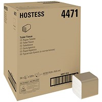 Hostess Bulk Pack Toilet Tissue, 1-Ply, 520 Sheets, Pack of 36