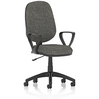 Eclipse Plus I Operator Chair, Fixed Height Arms, Charcoal