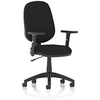 Eclipse Plus I Operator Chair, Height Adjustable Arms, Black