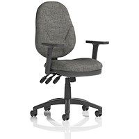 Eclipse Plus XL Operator Chair, Height Adjustable Arms, Charcoal