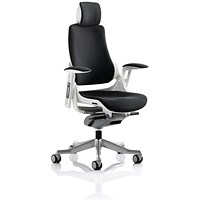 Zure Executive Chair, Headrest, Height Adjustable Arms, Black