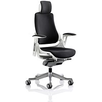 Zure Executive Chair, Headrest, Height Adjustable Arms, Black- Delivered Built