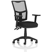 Eclipse Plus II Mesh Back Operator Chair, Black, With Height Adjustable Arms