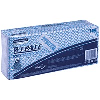 Wypall X50 Cleaning Cloths, Blue, Pack of 50