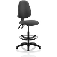 Eclipse Plus II High Rise Operator Chair, Charcoal