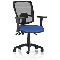 Eclipse Plus III Deluxe Mesh Back Operator Chair with Height Adjustable Arms, Blue