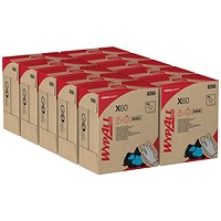 WypAll X60 General Clean Pop-Up Box Cleaning Cloths White (Pack of 10) 8266