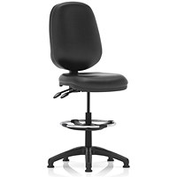 Eclipse Plus II High Rise Operator Chair, Black Bonded Leather Eclipse Plus II High Rise Operator Chair, Black Bonded Leather