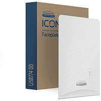 Kimberly Clark Icon Faceplate for Auto Soap and Sanitiser Dispenser White Mosaic
