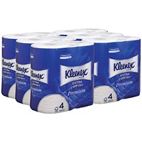 Kleenex Comfort 4-Ply Quilted Toilet Roll, Pack of 24 Kleenex Comfort 4-Ply Quilted Toilet Roll, Pack of 24
