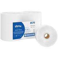 Kleenex Jumbo Toilet Tissue White 190m (Pack of 6) 8570