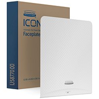 Kimberly Clark Icon Faceplate For Automatic Rolled Hand Towel Dispenser White Mosaic 58770 Kimberly Clark Icon Faceplate For Automatic Rolled Hand Towel Dispenser White Mosaic 58770