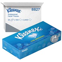 Kleenex Facial Tissues, 2-Ply, 24 of 100 Sheets Kleenex Facial Tissues, 2-Ply, 24 of 100 Sheets